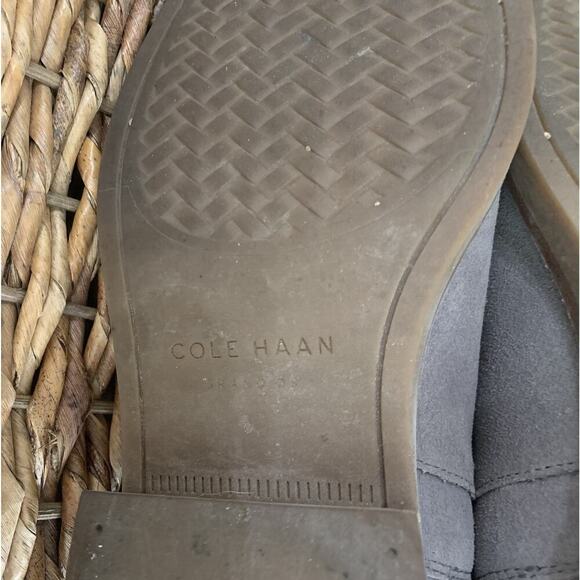 8.5B Cole Haan Signature Abbot Bootie Gray Suede Leather Ankle Boots - Picture 5 of 7
